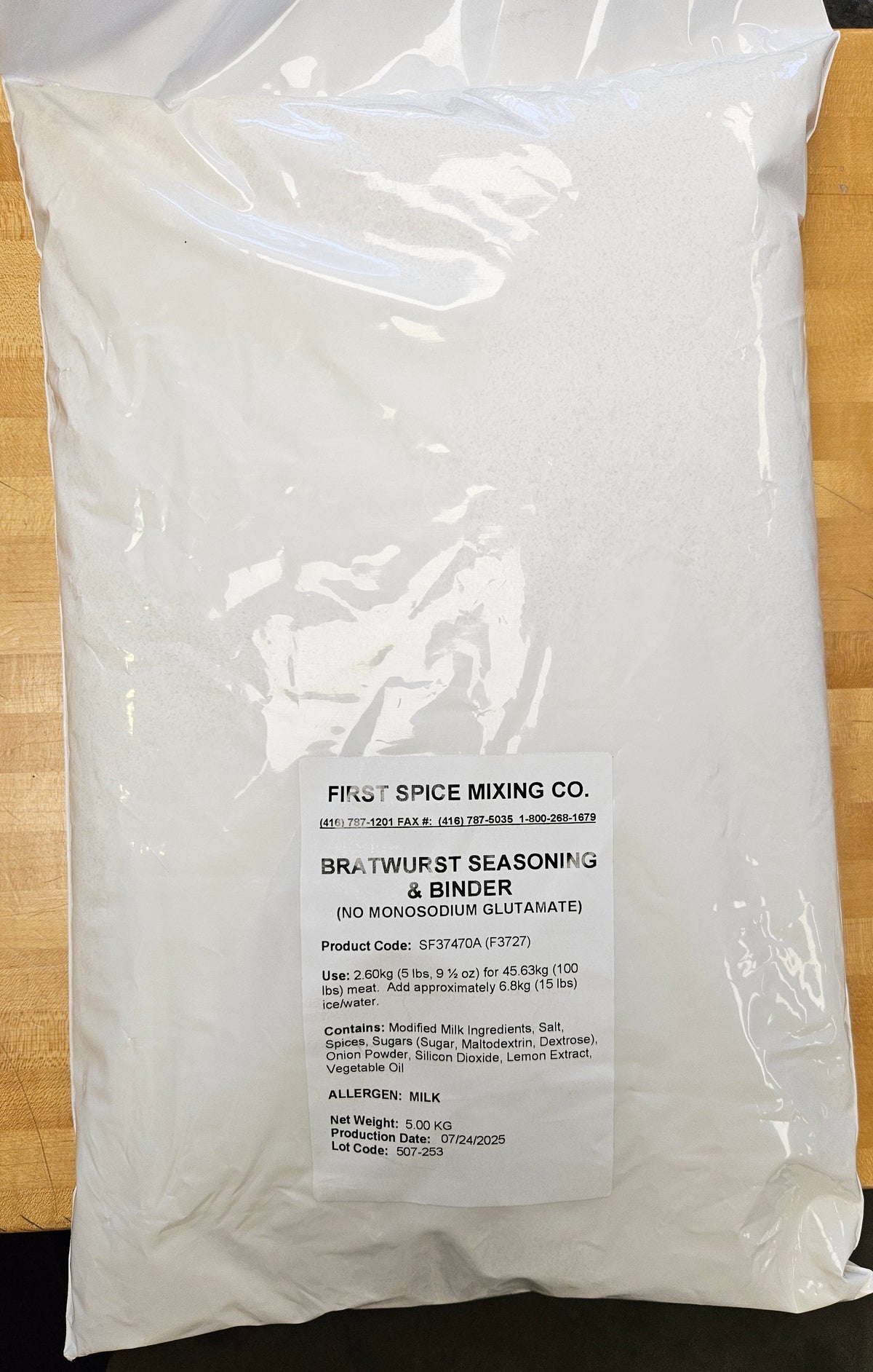 First Spice Bratwurst Binder 5kg